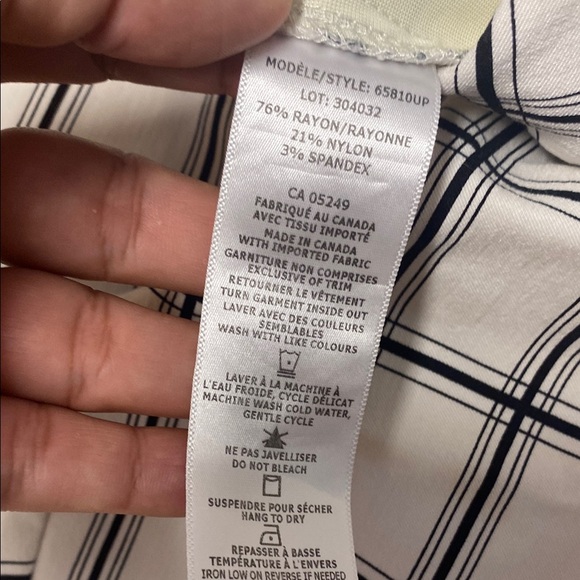 Stampin' Up! White and Black Plaid Pantsuit - Picture 3 of 8